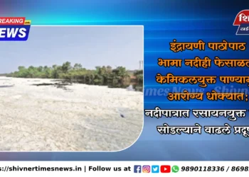 इंद्रायणी पाठोपाठ भामा नदीही फेसाळली: केमिकलयुक्त पाण्यामुळे आरोग्य धोक्यात; नदीपात्रात रसायनयुक्त पाणी सोडल्याने वाढले प्रदूषण