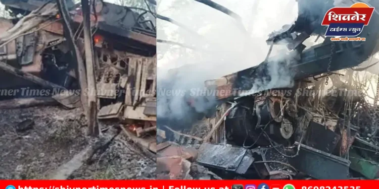 झारखंडमध्ये 2 मालगाड्यांची भीषण टक्कर; 2 लोको पायलट ठार, 4 सीआयएसएफ जवान जखमी