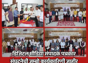 डिजिटल मीडिया संपादक पत्रकार संघटनेची जम्बो कार्यकारिणी जाहीर